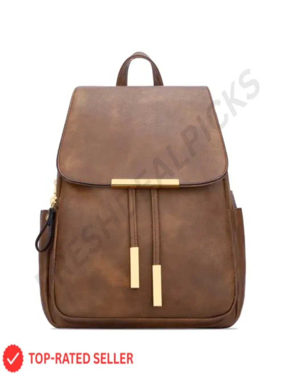 Women's Vegan Leather Fashion Backpack Purse with Adjustable Straps,